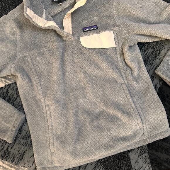 Patagonia Sweater Womens Small Gray Re-Tool Snap T Fleece Pullover Gorpcore Hike - Picture 2 of 11